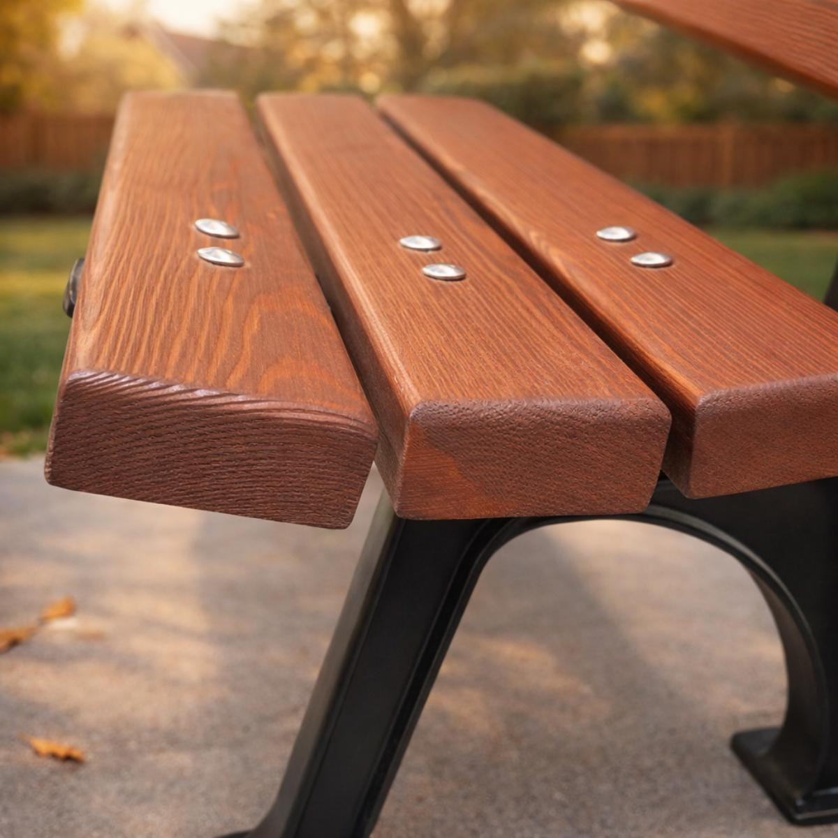 Garden seating bench wood metal outdoor furniture
