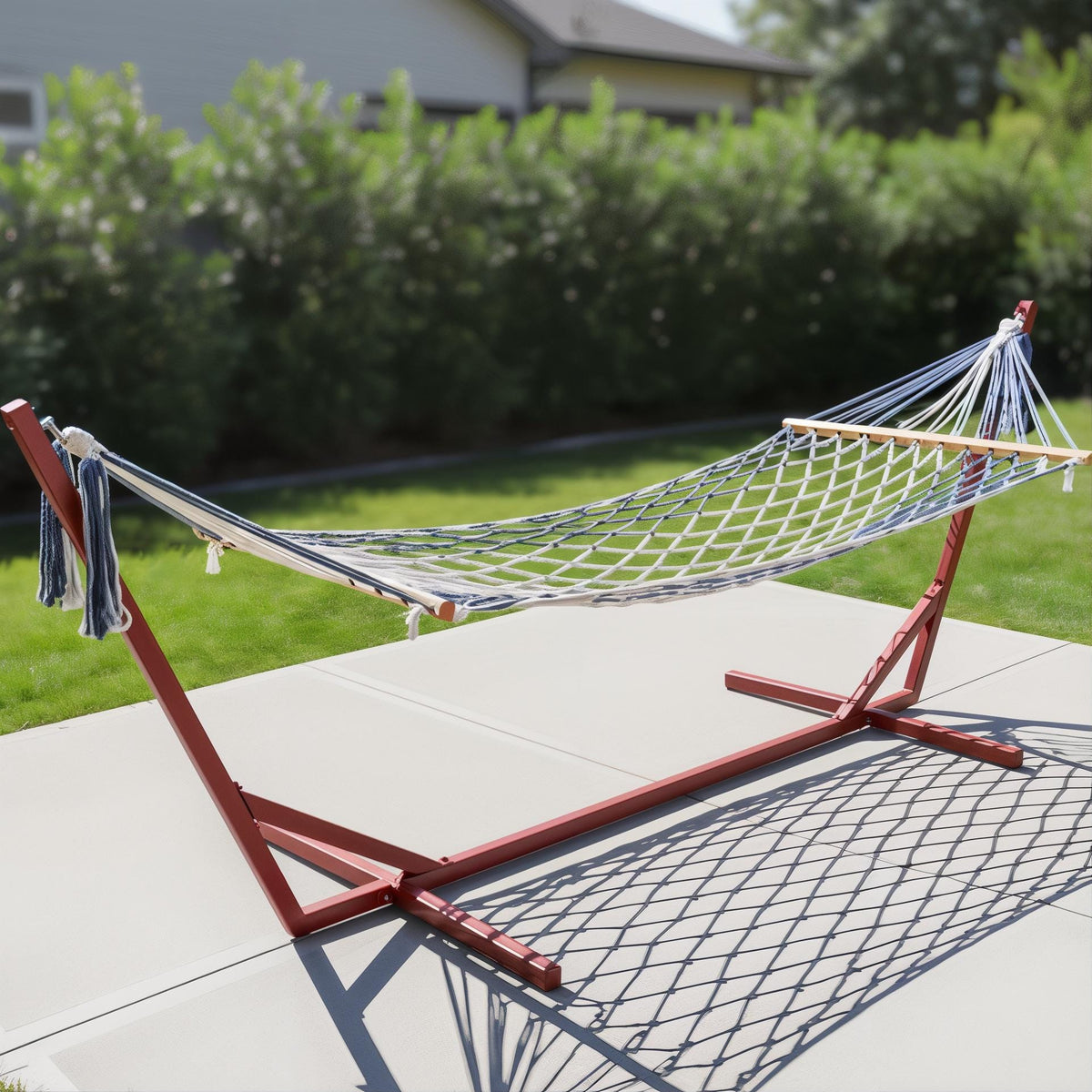 Garden hammock stand metal freestanding frame