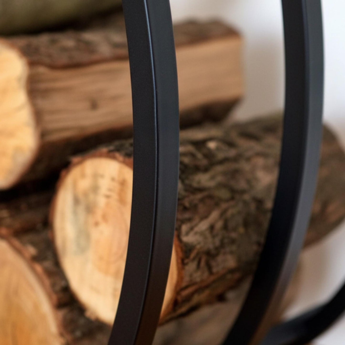 Firewood Rack Indoor Outdoor – Round Steel Log Holder