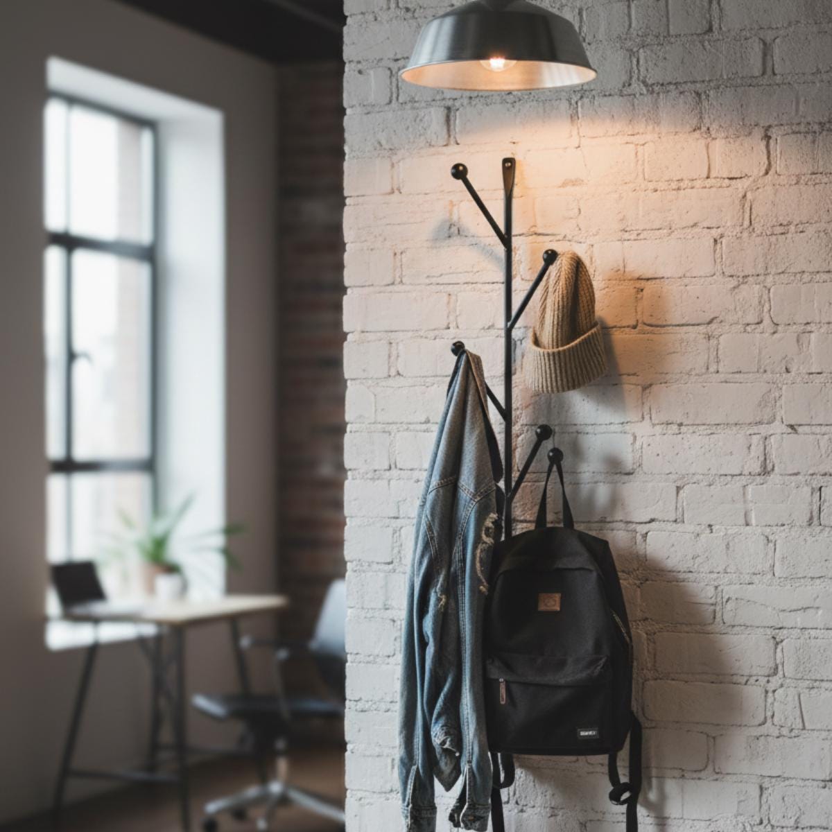 Modern Tree Coat Rack | Wall Mounted Entryway Organizer