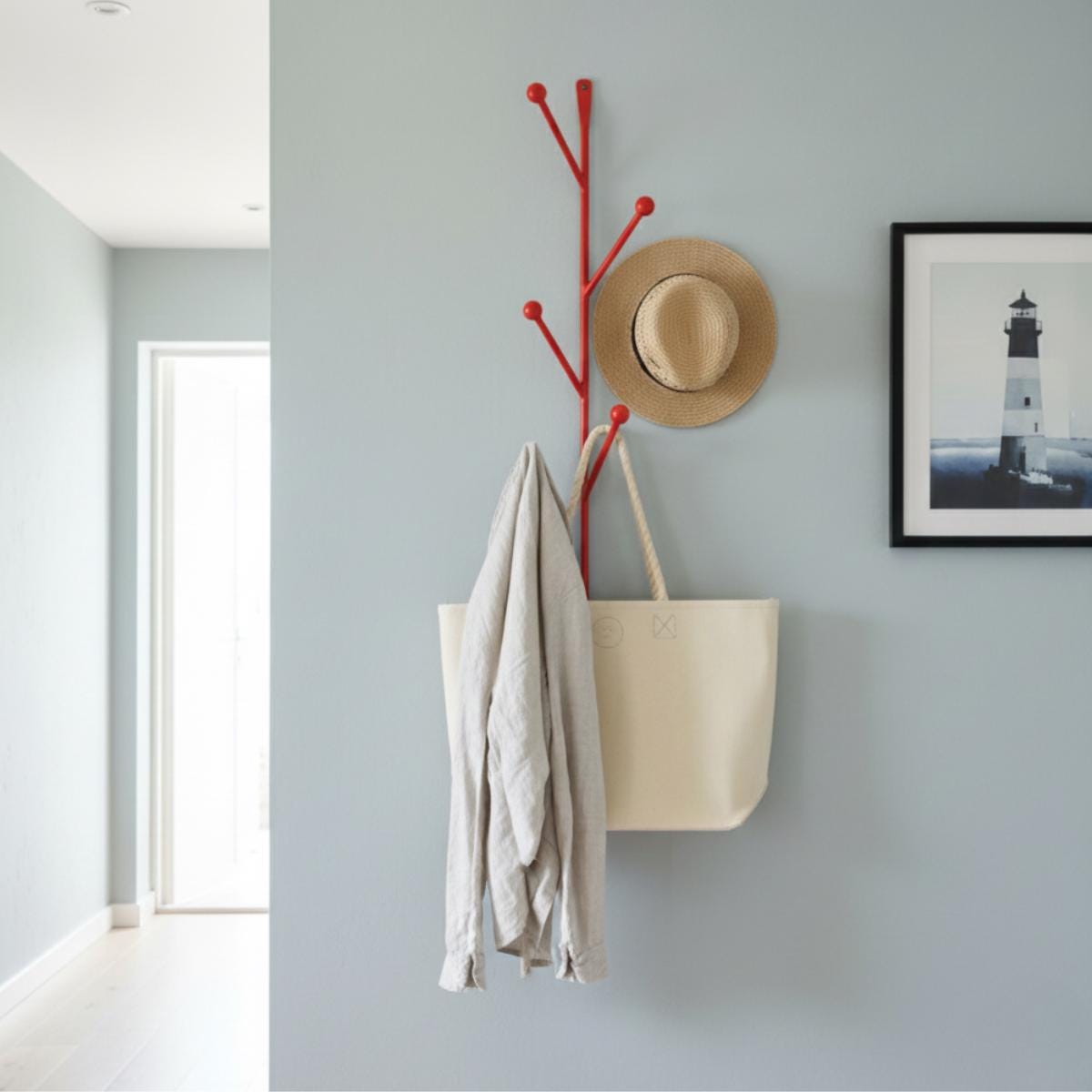 Modern Tree Coat Rack | Wall Mounted Entryway Organizer