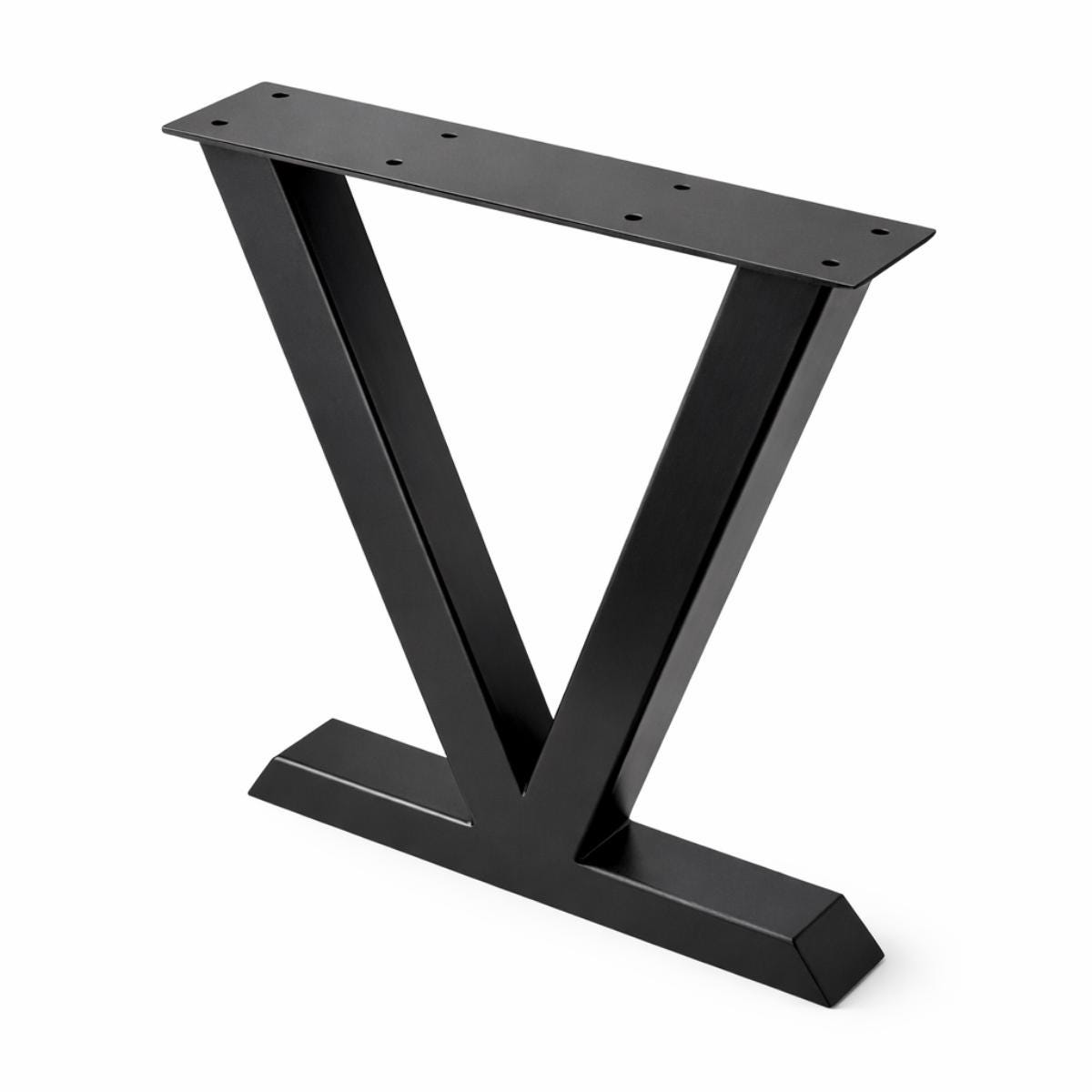 Metal Bench Legs, Industrial Desk Legs, Dining Table Legs, Steel Table Base, Black Metal Table Legs Heavy Duty 28 Inch