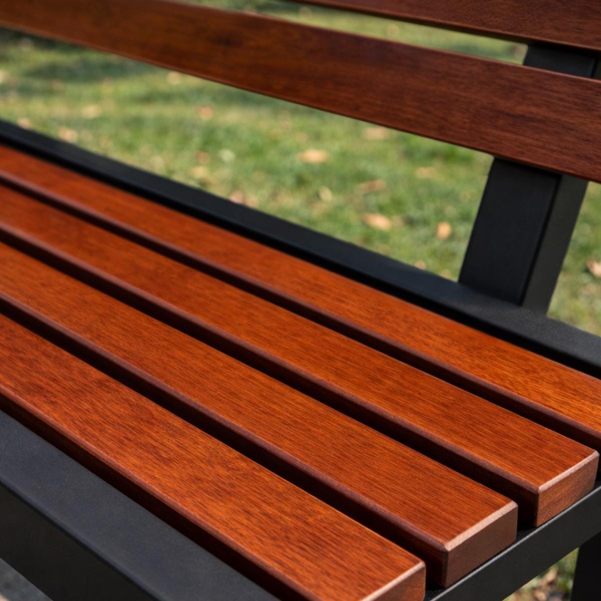 Modern Garden Bench, Custom Outdoor Bench, Metal Wood Patio Bench, Minimalist Backyard Seating, Personalized Memorial Bench