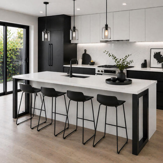 Kitchen Island Legs Metal Table Legs Bar Height Counter Height Custom Steel Table Base Modern Industrial Furniture Legs