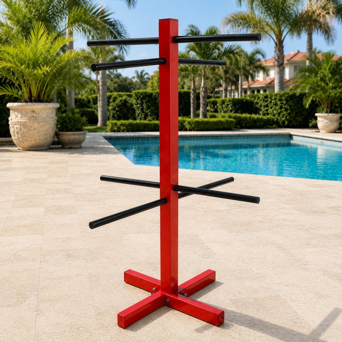 Outdoor Pool Towel Rack, Pool Towel Holder, Freestanding Towel Rack, Poolside Towel Stand, Beach Towel Holder, Metal Towel Tr