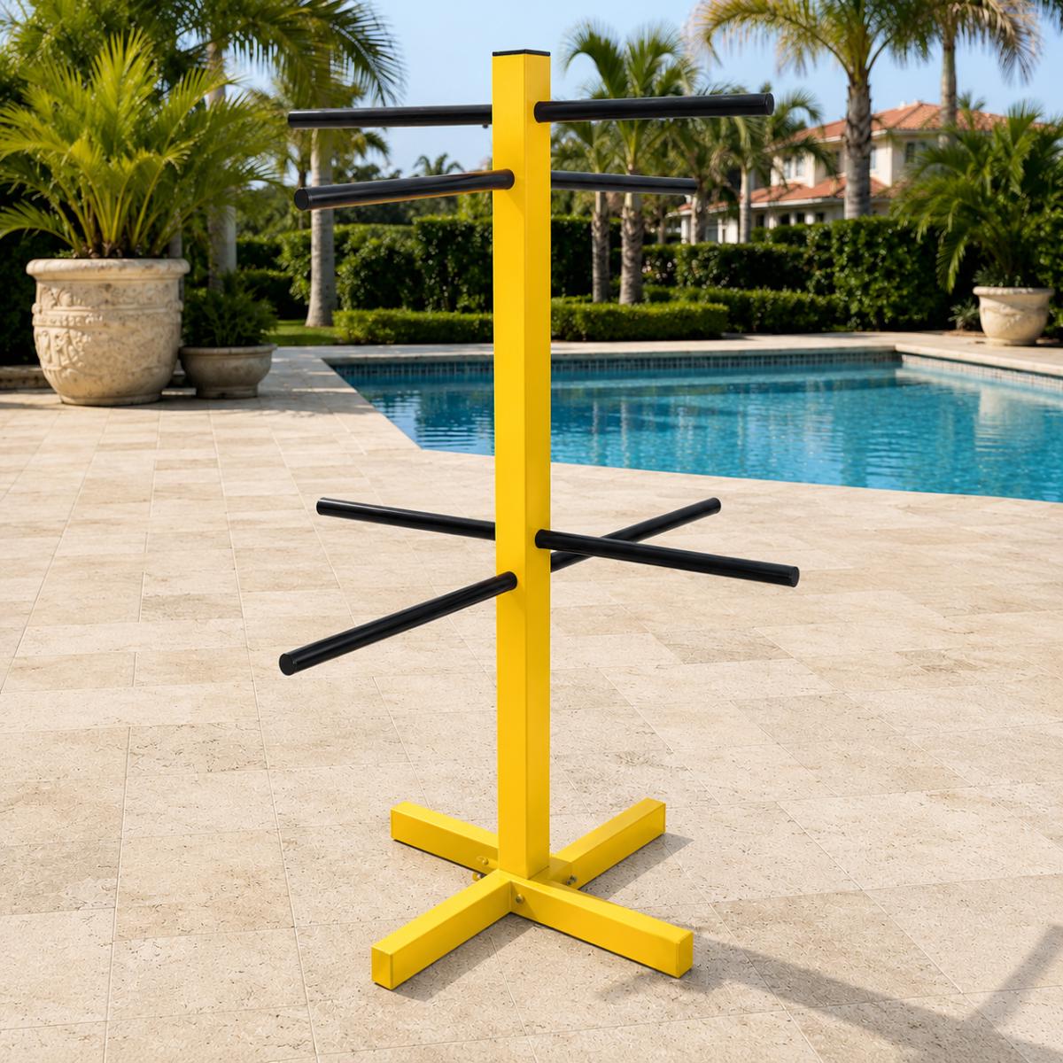 Outdoor Pool Towel Rack, Pool Towel Holder, Freestanding Towel Rack, Poolside Towel Stand, Beach Towel Holder, Metal Towel Tr