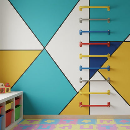 Monkey bars for kids indoor wall mounted climbing bars