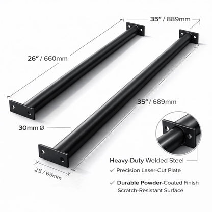 Pull up bar wall mounted steel workout bar for home fitness