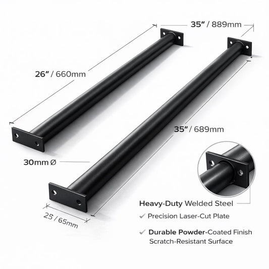 Pull up bar wall mounted steel workout bar for home fitness