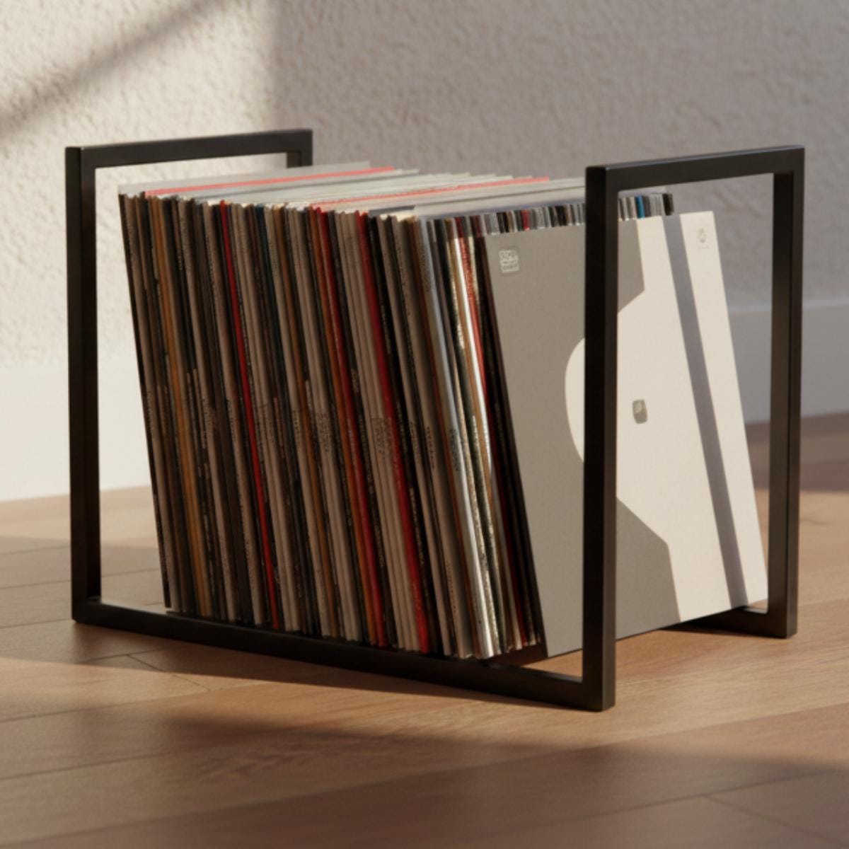 vinyl-album-holder-red-metal-storage-rack