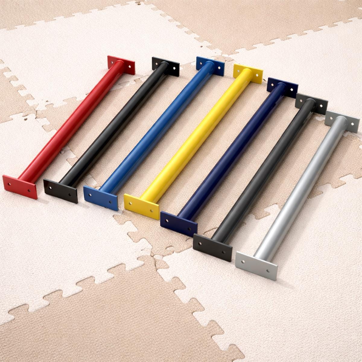 Wall mounted fitness bar metal pull up bar for workouts